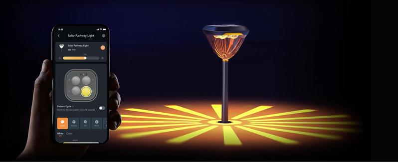 Linkind Smart Solar Pathway Lights – Bright Color-Changing Outdoor Lights with App Control for Yard & Garden