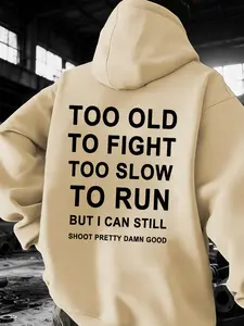 New Polar Fleece Hoodie for Spring Autumn Winter, Casual Loose Fit Printed Pullover, Warm Long Sleeve Hooded Sweatshirt for Men Women