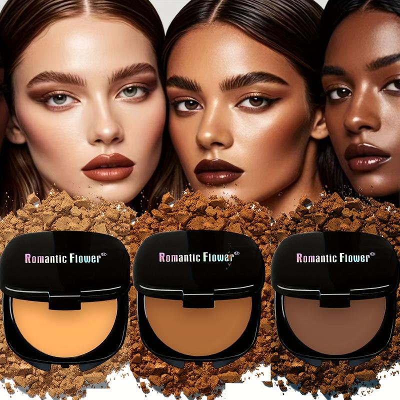 [Waterproof Powder] Waterproof & Sweatproof Contouring and Setting Powder, 3 Shades Available |   Conceals Blemishes & Controls Oil, Matte Finish Foundation with Natural Makeup Feel, Includes Powder Puff bronze  eye  shadow