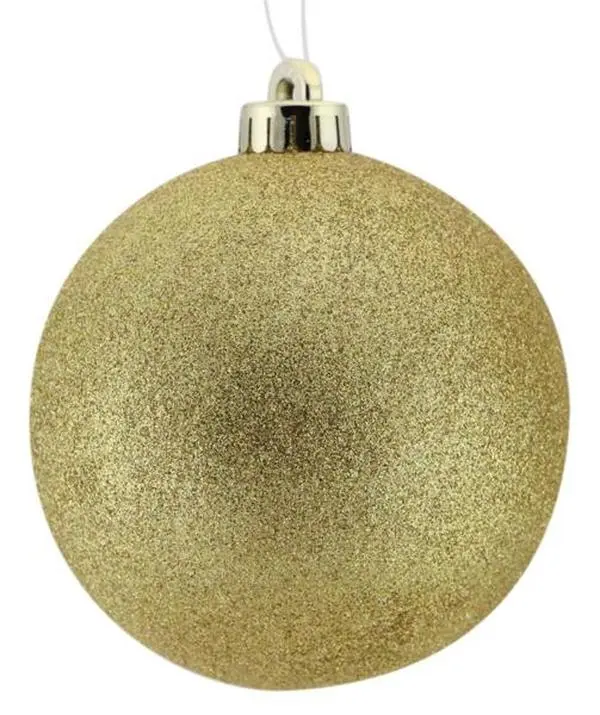 200MM Glittered Ball Gold