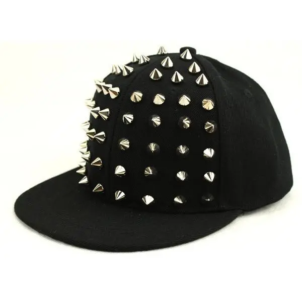 BASEBALL CAPS FOR BOTH Men Women Boys Girls Punk Studded Baseball Hip-Hop Hat Adjustable Snapback Spike Rivet Stud Cap