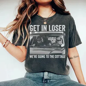 Get In Loser We're Going To The Cottage Shirt, Heated Rivalry Inspired Shirt, Romance LGBT Fan Gift Heated Movie Rivalry Shirt, Gift For Christmas, Movie Gift