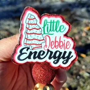 Christmas Tree Cake Little Debbie Energy Badge Reel
