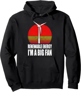Clean Energy Environmental Global Warming Wind Energy Pullover Hoodie - Williamze Shop 71B0DBGRMBNC