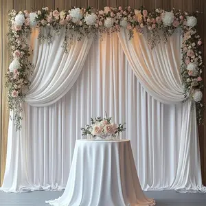 Wedding Backdrop, Wedding Arched Backdrop, 1pc Solid Color Flower Arch Backdrop without Flowers, Party Decoration Supplies for Wedding Birthday Festival Graduation, Banners