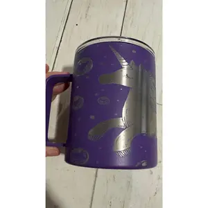 Cosmic Unicorn Laser Engraved 12oz Camp Mug