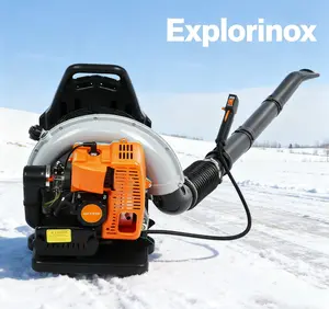 Explorinox 1 Set Leaf Blower 2-Stroke Engine Multi-purpose 63 Cubic Centimeter High Strength Snow Blower for Outdoor