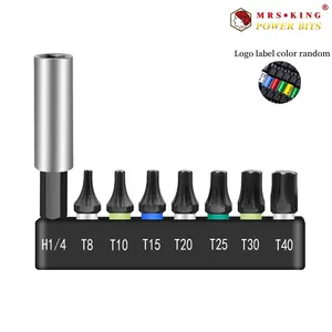 8-Piece 25mm 1" T8-T40 Impact Screwdriver Bit Set, Durable High-Performance Tools for Quick Fastening, Geinxurn Quality for Professionals and DIY Enthusiasts
