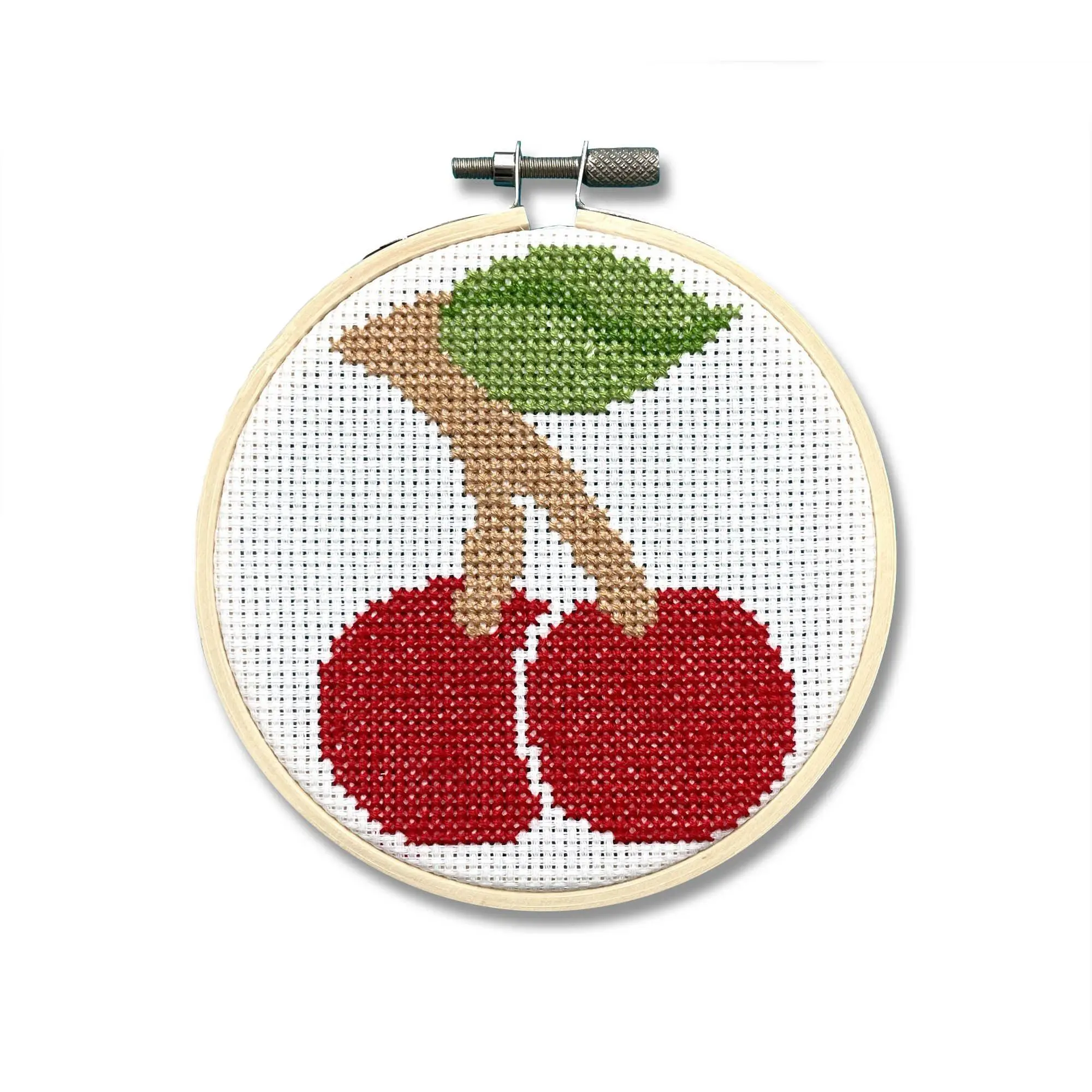 Spot Colors Cherries Counted Cross Stitch Kit Spot Colors Cherries Counted Cross Stitch Kit