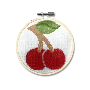 Spot Colors Cherries Counted Cross Stitch Kit