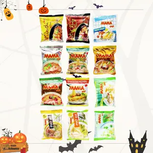 MAMA Thai Ramen Noodles Variety Pack –Adventure with 1 packs fish source and 1 bottle of SRIRACHA Chili Sauce Food Instant Beef Pansit Rice