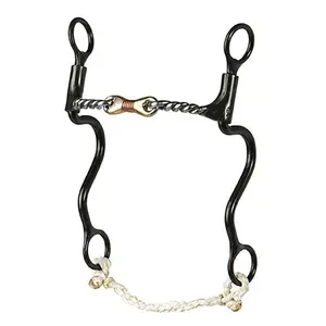 Dutton Twisted Dogbone Snaffle Long Calvary Shank Bit