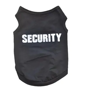 Letter Print Pet Vest, Comfortable Pet Clothes for Small Medium Dogs, Fashionable Pet Security Shirt, Dog & Cat Clothing for Spring & Summer