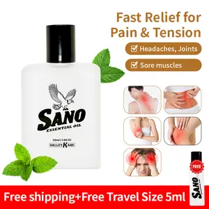 SANO Gentle Warming Joint Comfort Massage Oil - Daily Mobility Support & Routine Care | 50ml + 5ml Pocket Mini