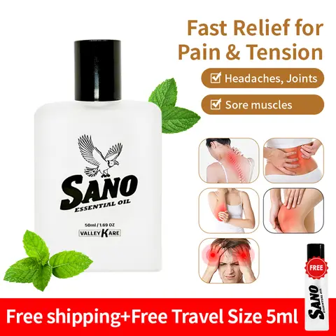 SANO Gentle Warming Joint Comfort Massage Oil - Daily Mobility Support & Routine Care | 50ml + 5ml Pocket Mini