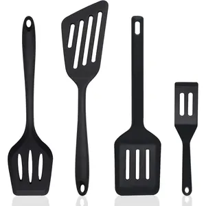 Spatula Set of 4, Spatula Turner for Kitchen, Slotted Fish Turner for Eggs, Pancakes, Omelets