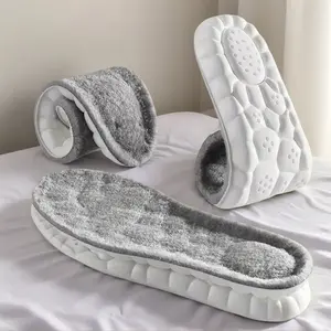 2 Pairs Winter Warm Thick Fleece Insoles, Unisex, Soft & Comfortable, Suitable for Sneakers/Snow Boots, Home/Office/Outdoor Use, Non-Slip & Sweat-Absorbent, Thermal Insoles,summervibes outdoorfun 51733