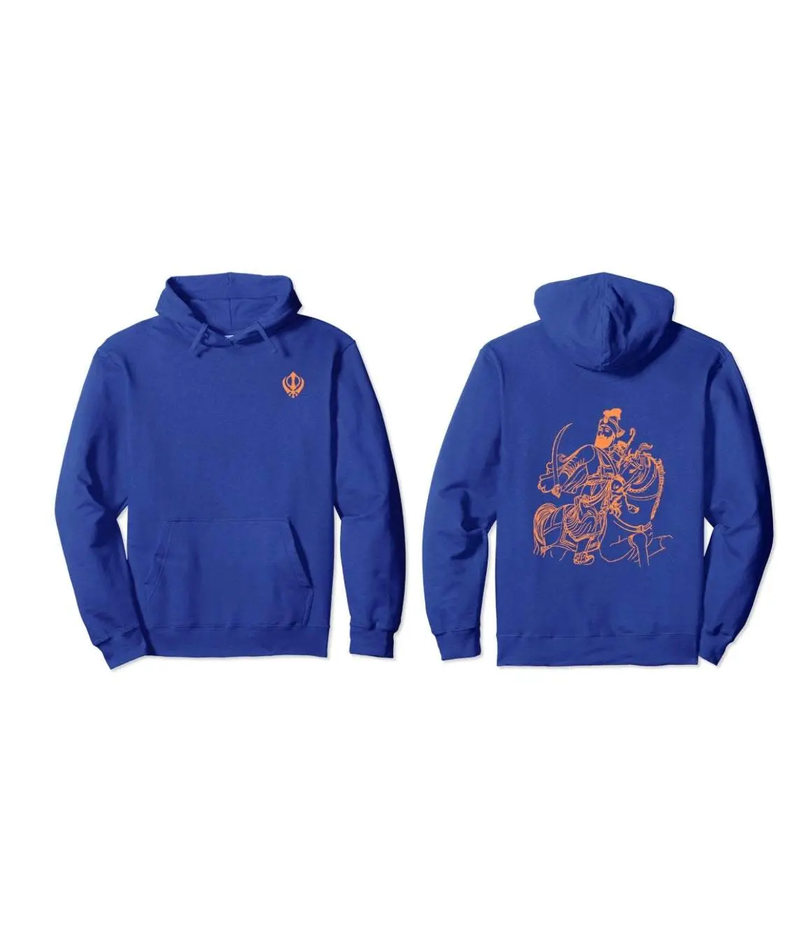 SikhMerch Warrior Hoodie Menswear Sleeve Menswear Sleeve Classic Hem Polyester Sweaters
