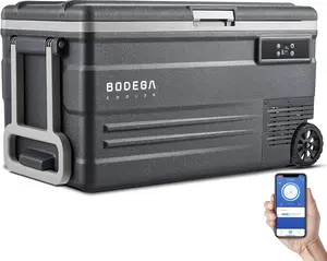 BODEGACOOLER 12 Volt Car Refrigerator, Car Fridge Single Zone,RV Portable Freezer WiFi APP Control, 75L -4℉-68℉ Car Cooler, 12/24V DC and 100-240V AC, for Travel, Camping, Outdoor and Vehicles