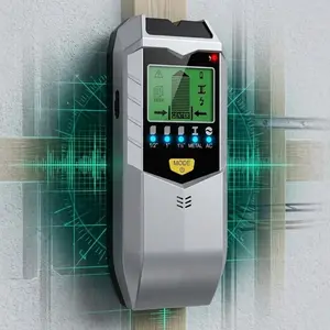 Professional High-Precision Wall Scanner | 5-in-1 Metal & Pipe Detector with LCD Display | Multi-Mode Deep Sensing for wire, stud, rebar finding \ handheld tool for diy, construction 7 renovation \ live positioning 7 digital measurement device
