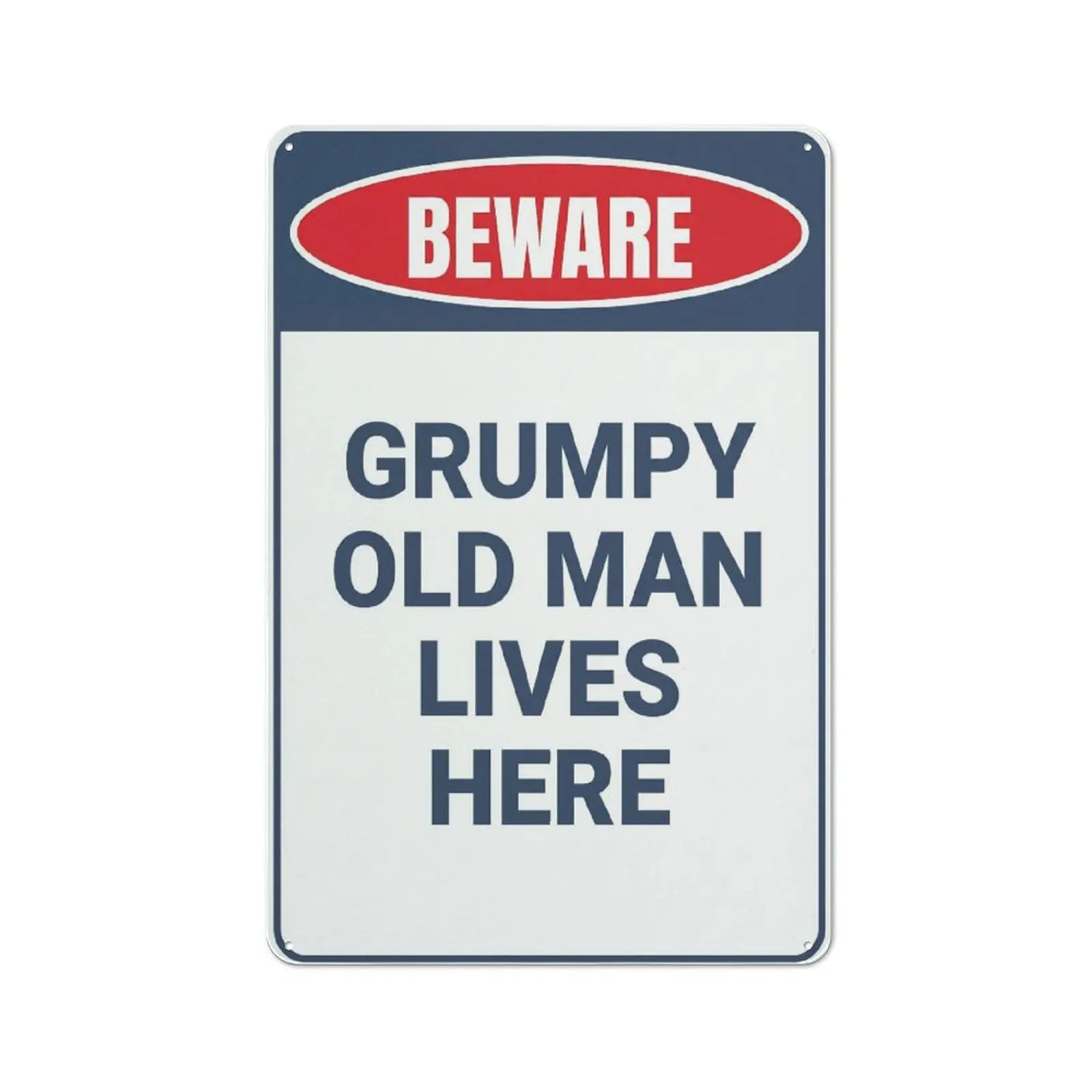 Beware Of Old Man, Old Man Lives Here, Beware Grumpy Sign, Grumpy Man Decor, Warn Decor, Room Decor, Grumpy Old Man Sign, Quality Metal Sign