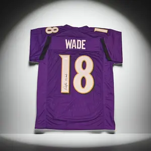 Dayton Wade Baltimore Ravens Autographed Custom Football Jersey With COA (XL)