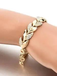 Elegant Rhinestone Decorated Bracelet for Women, Luxurious Sparkling Jewelry, Versatile Fashion Accessory, Perfect for Daily Wear and Parties