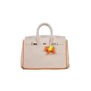 Terry Cloth Bags Khaki Orange - Large