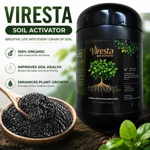Viresta Soil Revitalizer, Concentrated Humic Acid Soil Conditioner for Lawn, Garden, Fruit Trees, Vegetables & Potted Plants, Makes up to 266 Gallons, 13.8 oz