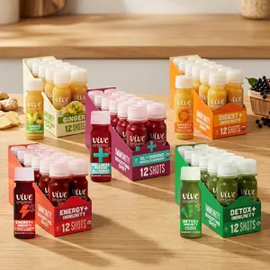 Vive Organic Wellness Shot Immune Support Detox Energy Blend with Ginger Turmeric Elderberry Ashwagandha, Cold Pressed Superfood Juice, Vegan Gluten Free Natural Ingredients Made in USA