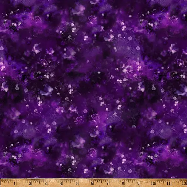 Fabric Hoffman Amethyst Jewel Depths by the Quarter Yard W5489-91