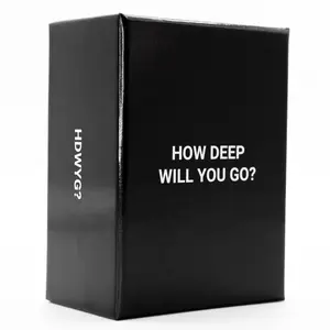 HOW DEEP WILL YOU GO? Original - Deep Question Card Game To Feel Closer With Friends, Family, Partner, Strangers, Anyone - For 2-8 Players