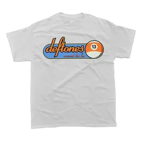 1998 Deftones Around the Fur 13 Ball Tour T-Shirt, Classic For Men And Women graphic tee Casual Clothes Cotton t shirt
