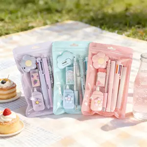 7-in-1 Stationery Kit 3-Pack | All-in-One Student School & Office Supplies, Portable Study Essentials, Perfect Graduation Gift for Girls Boys Teens Adults