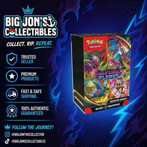 Pokemon Trading Card Game Mega Evolution Phantasmal Flames Booster Bundle 6 Packs Live Stream Sealed Product Final Sale