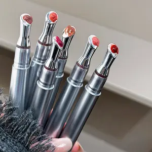 Glass Mirror Finish Moisturizing Dewy Lip Gloss, Hydrating Glossy Lip Color for Daily Use, Easy to Apply Clear Lip Balm, Portable and Convenient