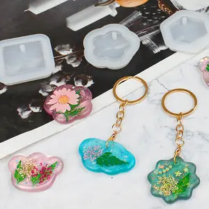 16 Pieces Geometric Resin Charm Molds with Holes - Jewelry Making UV Resin Molds for Necklace, Keychain, and Creative Gifts, Perfect for Mother's Day and Various Occasions - Home Improvement.