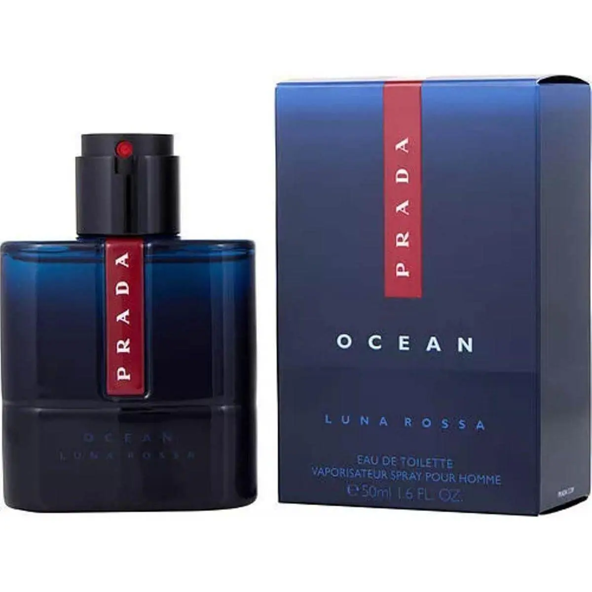 PRADA Luna Rossa Ocean Men's Eau de Toilette (EDT) - Non-Toxic, New in Box, 1.6oz/1.7oz EDT Scented Cologne, Men's Cologne, Perfume for Sale