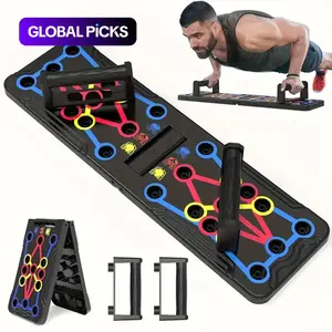 Push-Up Board, Abdominal and Chest Muscle Training Folding Stand, Portable Fitness Equipment for Home Gym, Strength Training Equipment #GLOBAL PICKS