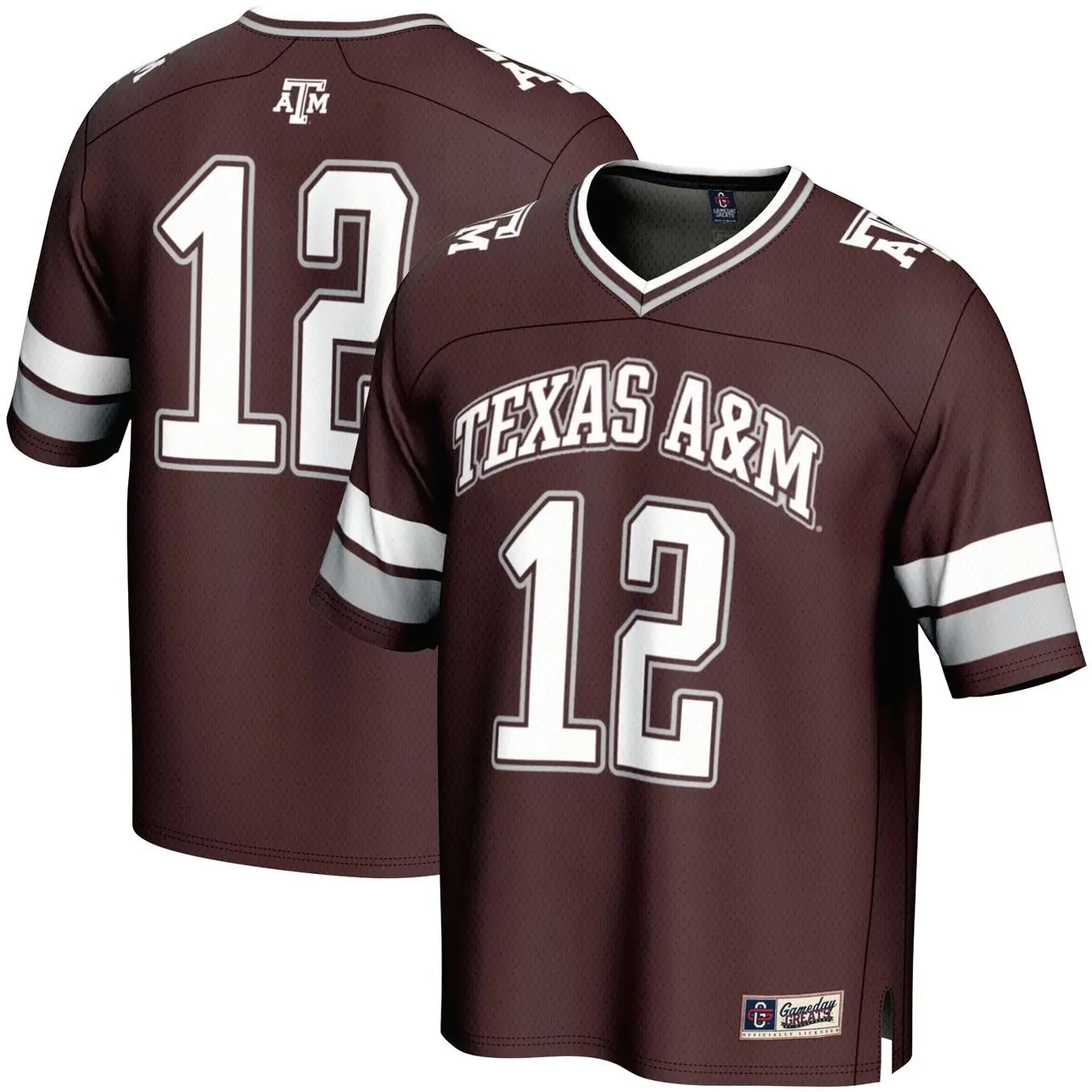 #12 Texas A&M Aggies GameDay Greats Lightweight Collegiate Football Fashion Jersey - Maroon