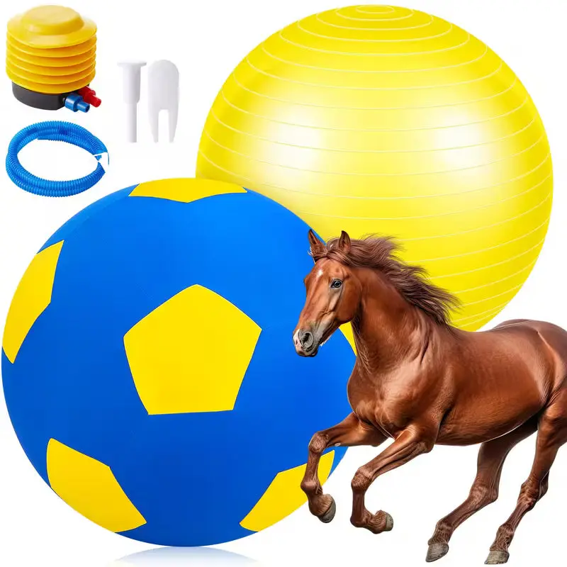 The AeroHerd™ 30-Inch Anti-Burst Herding Ball with Cover & Pump — Horses & Large Dogs
