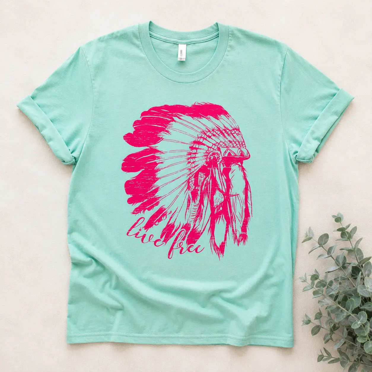 Live Free Graphic Tee Polyester