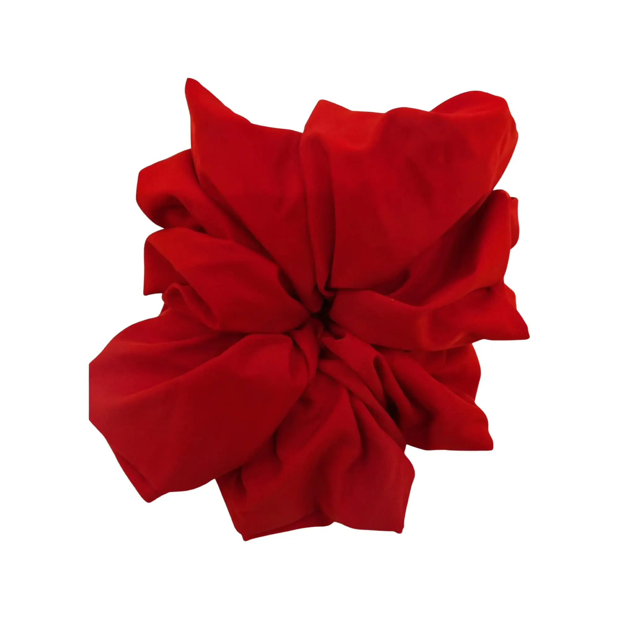 Red cotton scrunchies| Hair tie|Red scrunchies| Wedding XXL scrunchy| Jumbo size| Hair band| Big hair Ribbed Chiffon Oversized