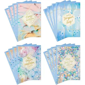 Hallmark Birthday Cards Assortment, Disco Party (16 Cards with Envelopes)