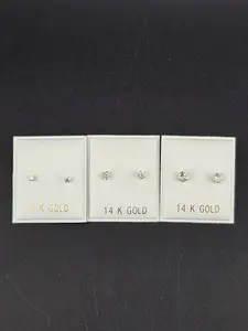 14K Gold Earrings - Studs SET
