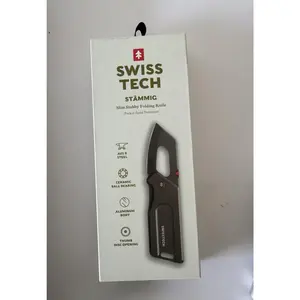 Swiss Tech Stammig 6.5" Ball Bearing Assisted Folding Pocket Knife 2.5" Blade