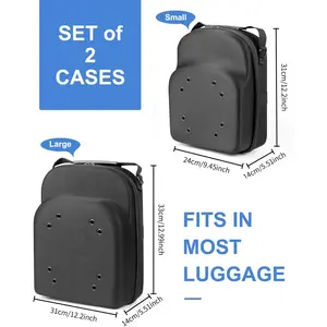 Hat Travel Cases for Caps Hat Storage Carrier Case with Shoulder Strap & Trolley Sleeve Protects Up to 10 Hats for Travel Home Organizer