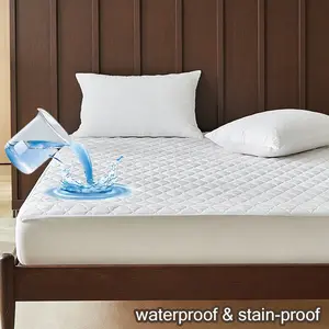 Deep Pocket Waterproof Bed Sheet King Queen Size, Deep Fitted Mattress Protector, Strong Water Proof Dirt Resistant, Easy Clean Breathable Dry Fit