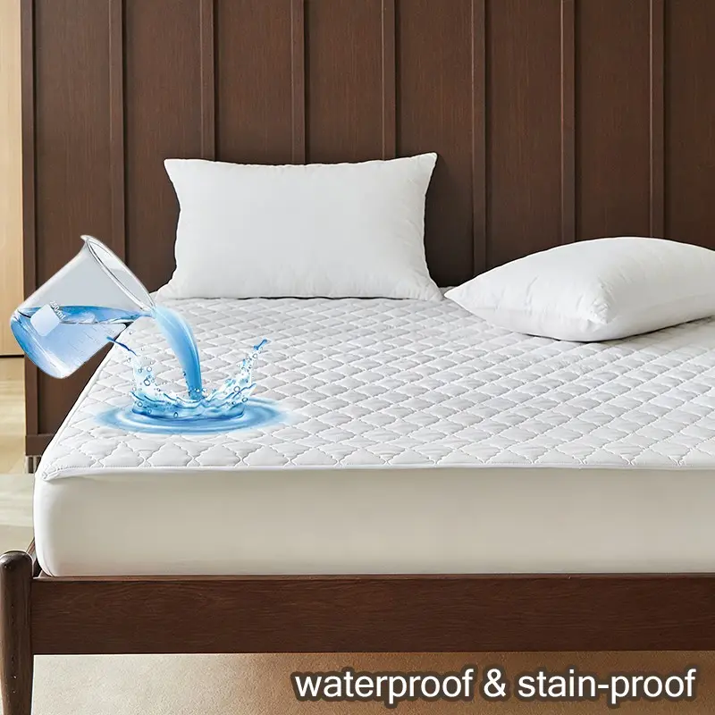 Deep Pocket Waterproof Bed Sheet King Queen Size, Deep Fitted Mattress Protector, Strong Water Proof Dirt Resistant, Easy Clean Breathable Dry Fit, Waterproof Mattress Pad, Waterproof Mattress Cover