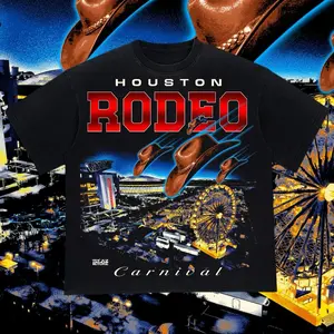 Carnival Rodeo Of Houston Texas Washed T-Shirt, Washed Hoodie For Men, Graphic Vintage Acid Wash Heavy Cotton Tee, Streetwear Football Oversized Cowboys Texas Mexican Fans, Made In US